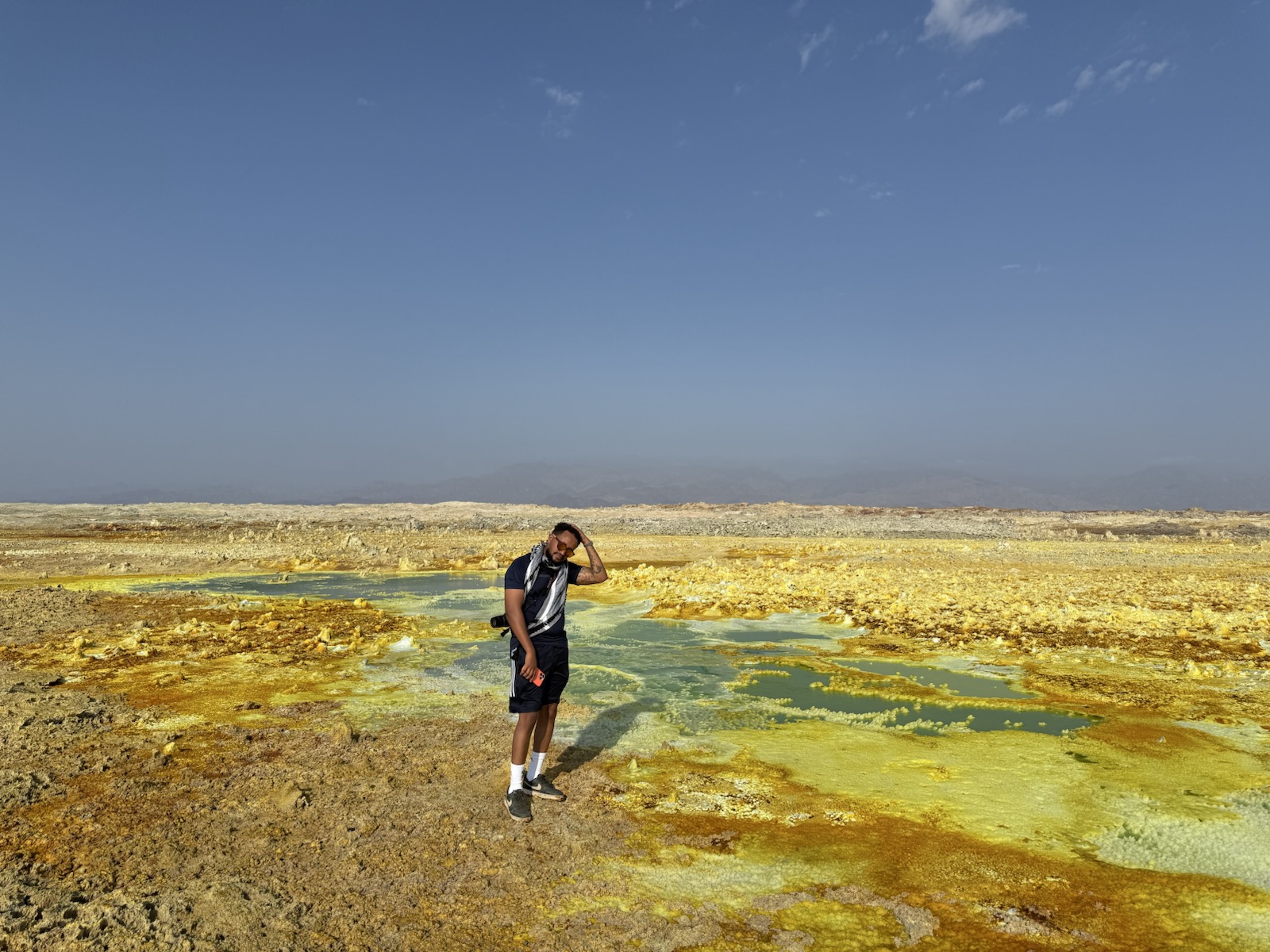 Vivid mineral landscape in the Danakil Depression