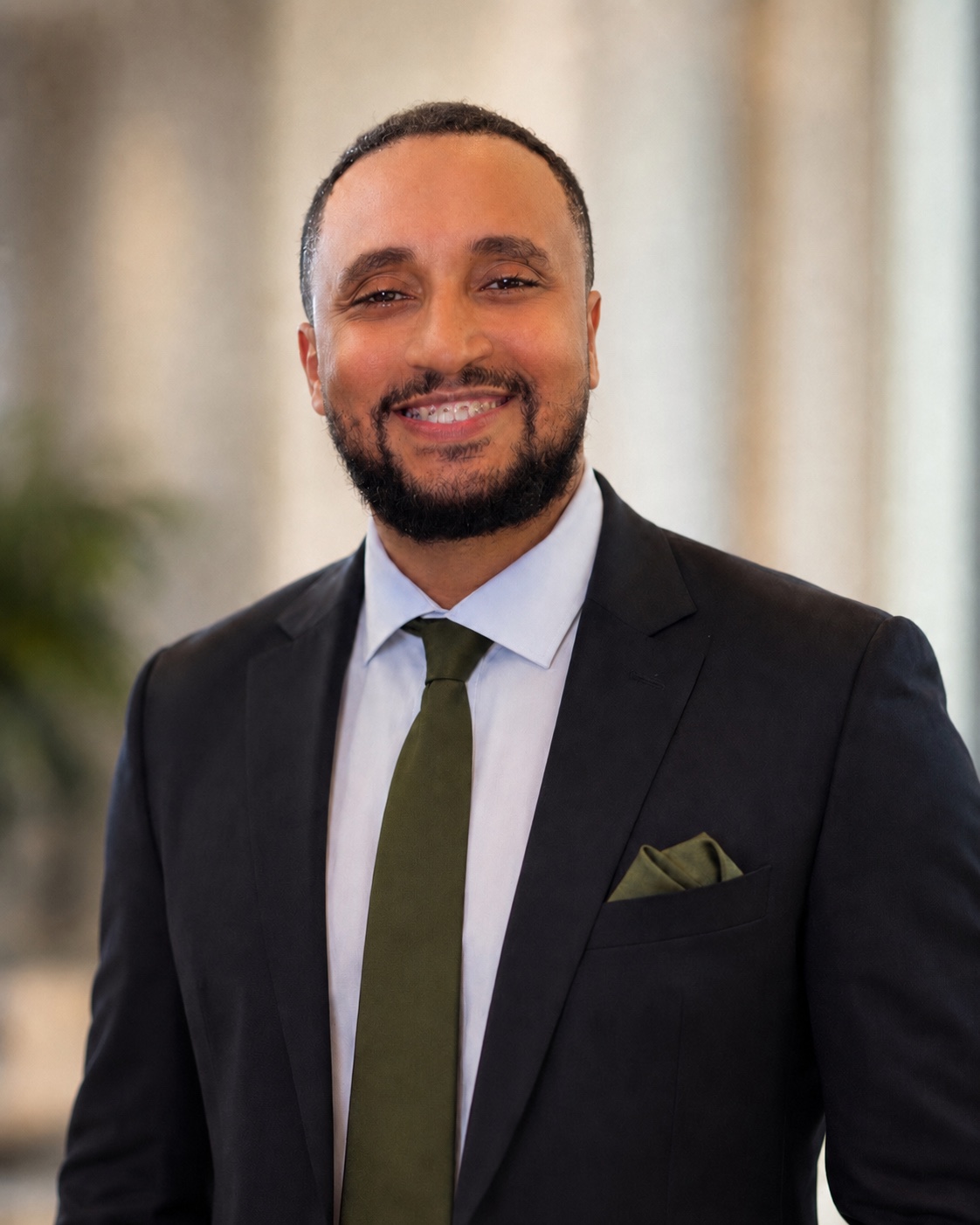 Formal portrait of Dawit Feleke